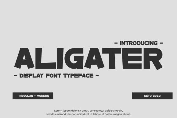 Aligater: A Bold Font for Modern Web Design