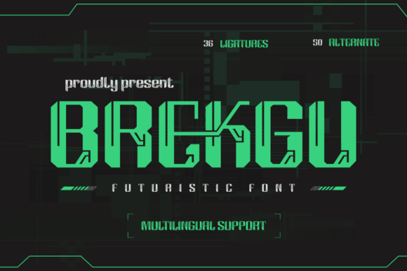 Brekgu: A Modern Typeface for Digital Branding
