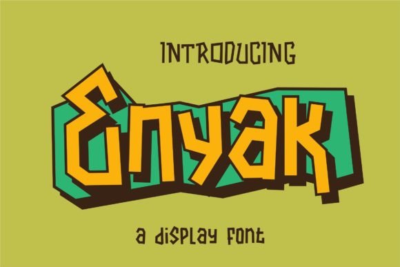 Enyak: A Playful Font for Handmade Creators