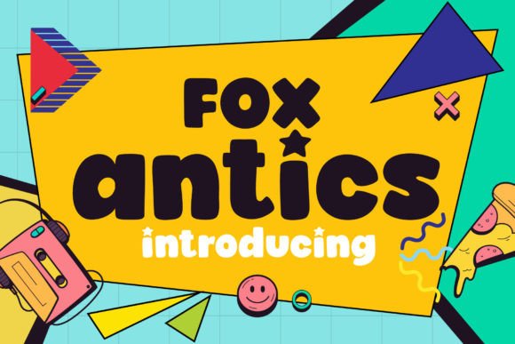 Fox Antics: A Playful Display Font for Crafters and Designers