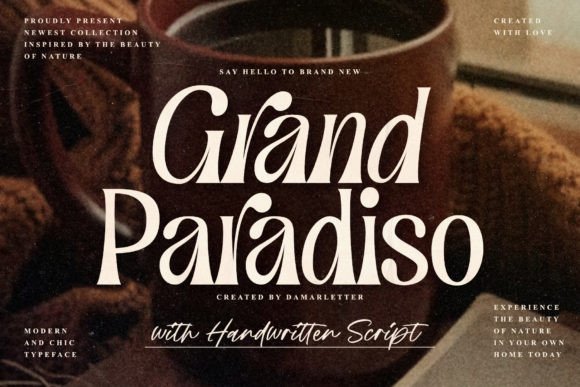 Grand Paradiso Duo: A Display Font for Editorial Sophistication