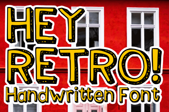Hey Retro: A 90s-Inspired Display Font for Campaign Creativity