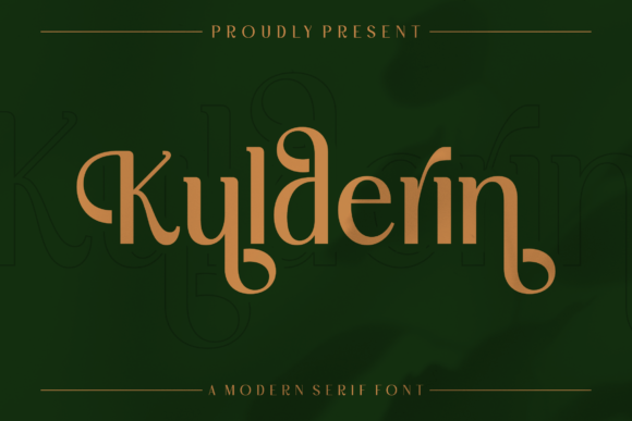Kulderin: A Display Font for Editorial Elegance