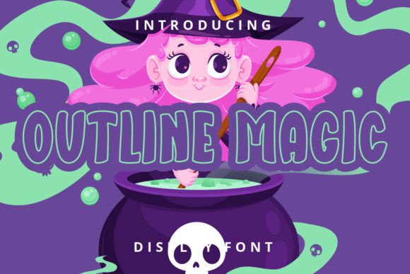 Outline Magic: A Playful Display Font for Editorial Design