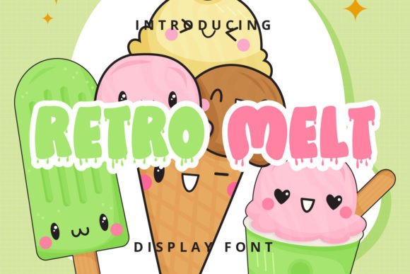 Retro Melt: A Display Font for Bold Digital Expression