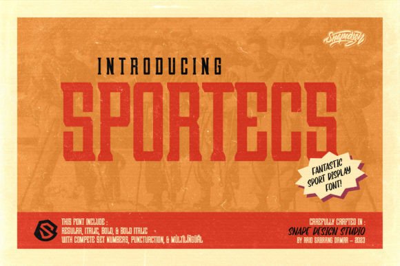 Sportecs: The Bold Font for Dynamic Craft Projects