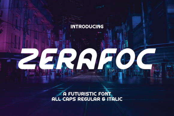 Zerafoc: A Modern Display Font for Bold Branding